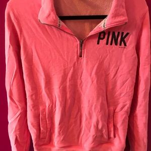 Victoria secret pull over sweatshirt with zipper